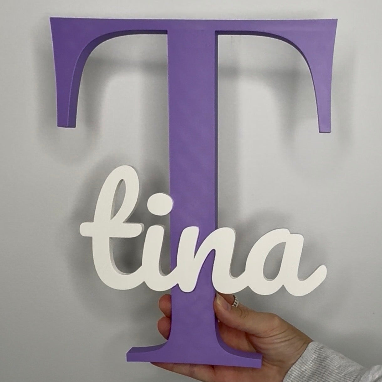 Tina Custom 3D printed initial decor