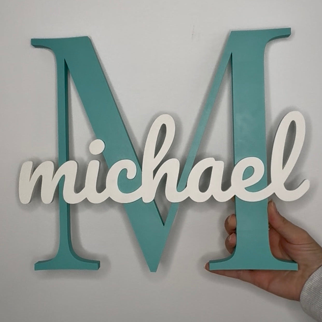 Custom Initial Letter Decor Michael