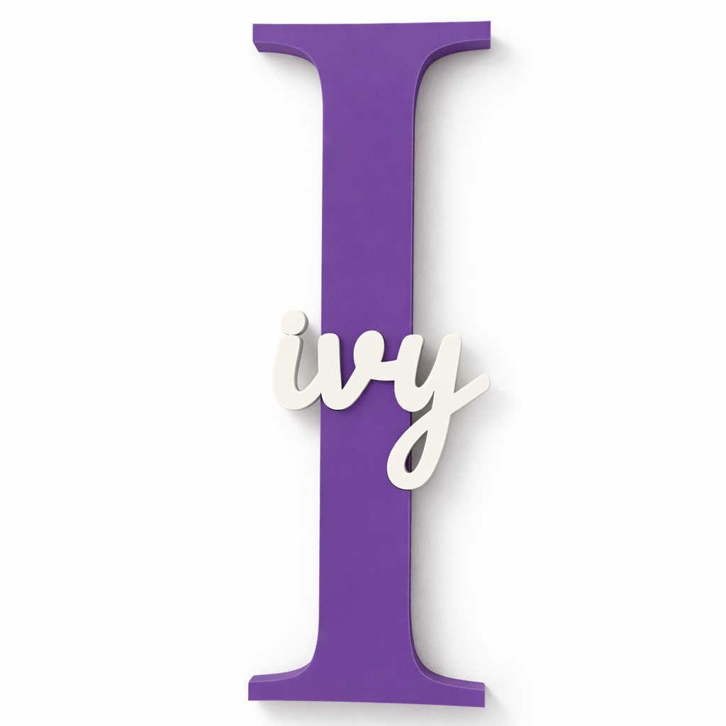 Custom Initial Wall Decor with name
