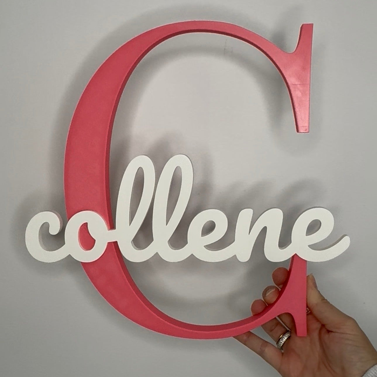 Initial Name Custom 3D printed Collene 