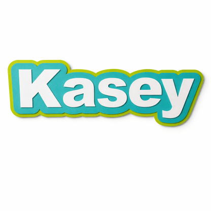 Kasey Custom Wall Decor on White Background 3D Printed