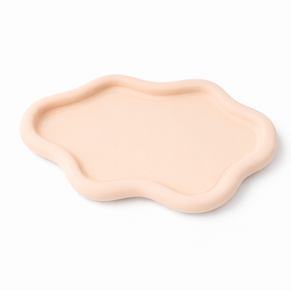 Cloud tray 3D printed in Australia — decorative jewellery and trinket organiser