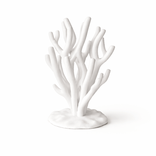 Coral jewellery stand 3D printed in Australia — shatterproof vanity organiser