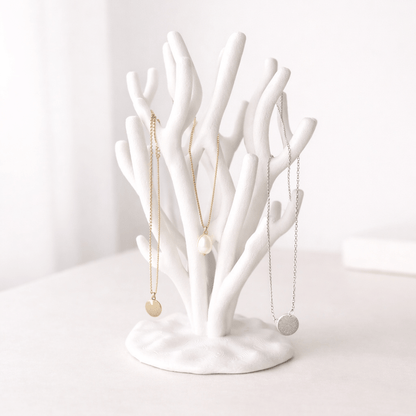 Coral jewellery stand close up showing branch detail — Australian 3D printed decor