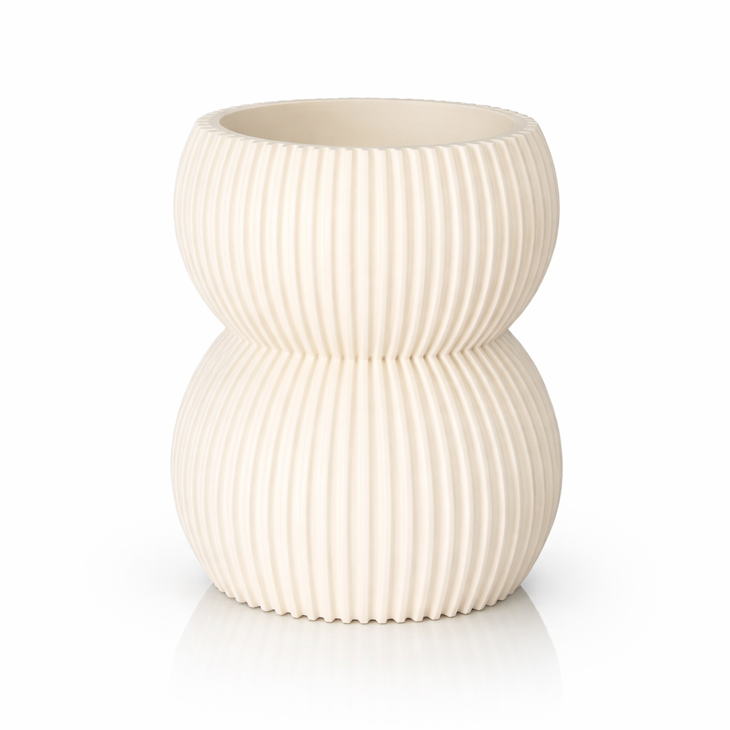 Infinity vase 3D printed in Australia — minimalist sculptural decor piece