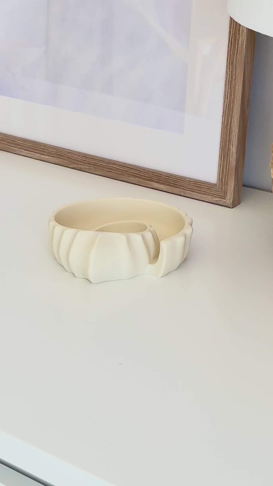 Ammonite Tray 3d printed video placing jewellery