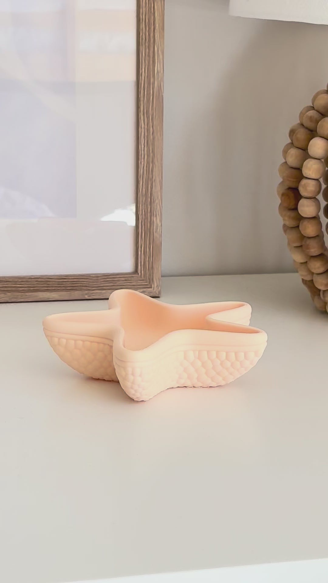 Starfish tray 3D printed video styling with rings and other jewellery