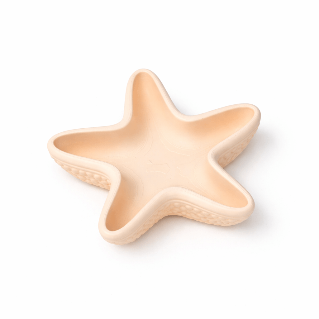 Starfish tray 3D printed in Australia — coastal decorative trinket tray - top view