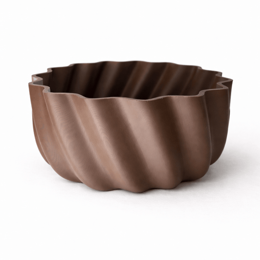 Wave bowl 3D printed in Australia — modern decorative bowl for home