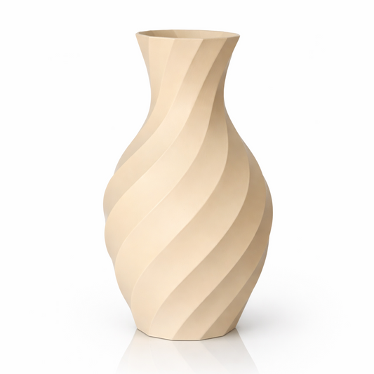 Wave vase 3D printed in Australia — aesthetic minimalist home decor